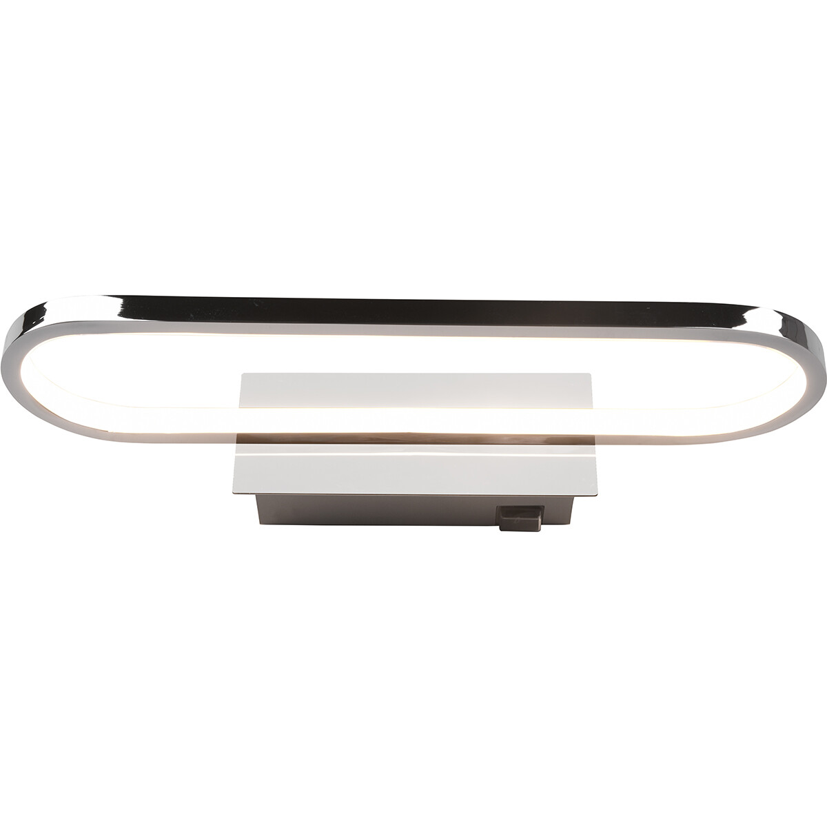 LED Spiegelverlichting - Trion Giando - 17W - Warm Wit 3000K - Spatwaterdicht IP44 - Glans Chroom - Aluminium