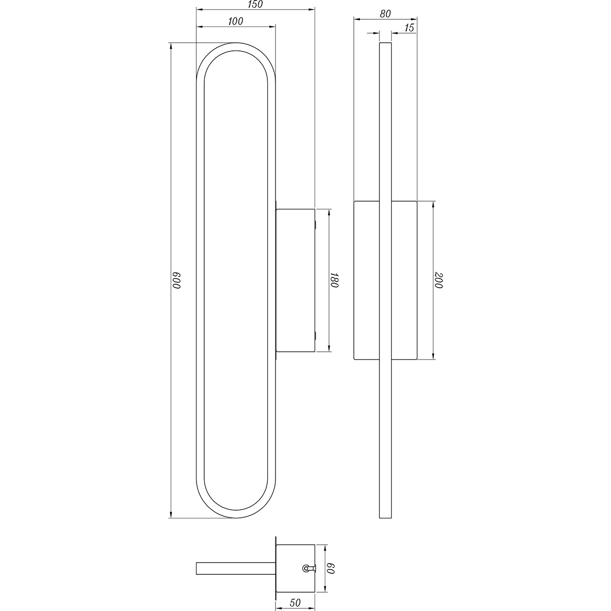 LED Spiegelverlichting - Trion Giando - 22W - Warm Wit 3000K - Spatwaterdicht IP44 - Glans Chroom - Aluminium