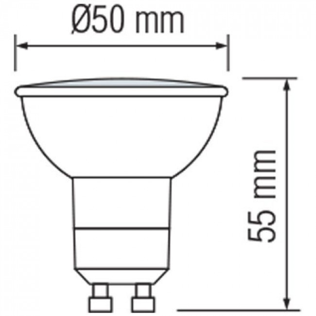 LED Spot 10 Pack - Aigi - GU10 Fitting - 8W - Helder/Koud Wit 6400K