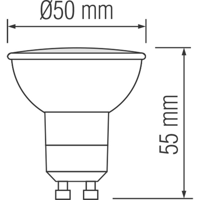 LED Spot - GU10 Fitting - 4W - Helder/Koud Wit 6400K