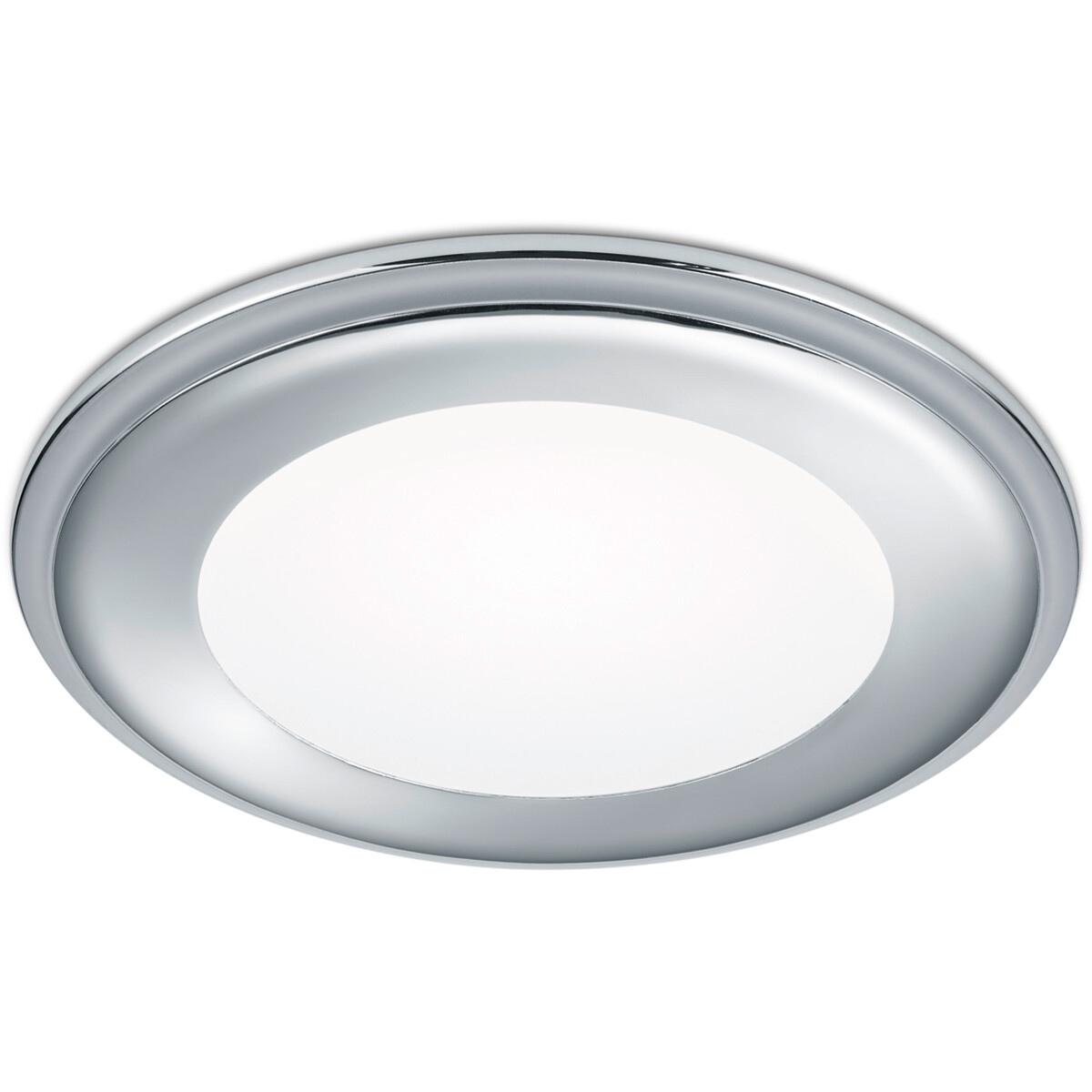 LED Spot - Inbouwspot - Trion Auran - 10W - Warm Wit 3000K - Rond - Mat Chroom - Kunststof