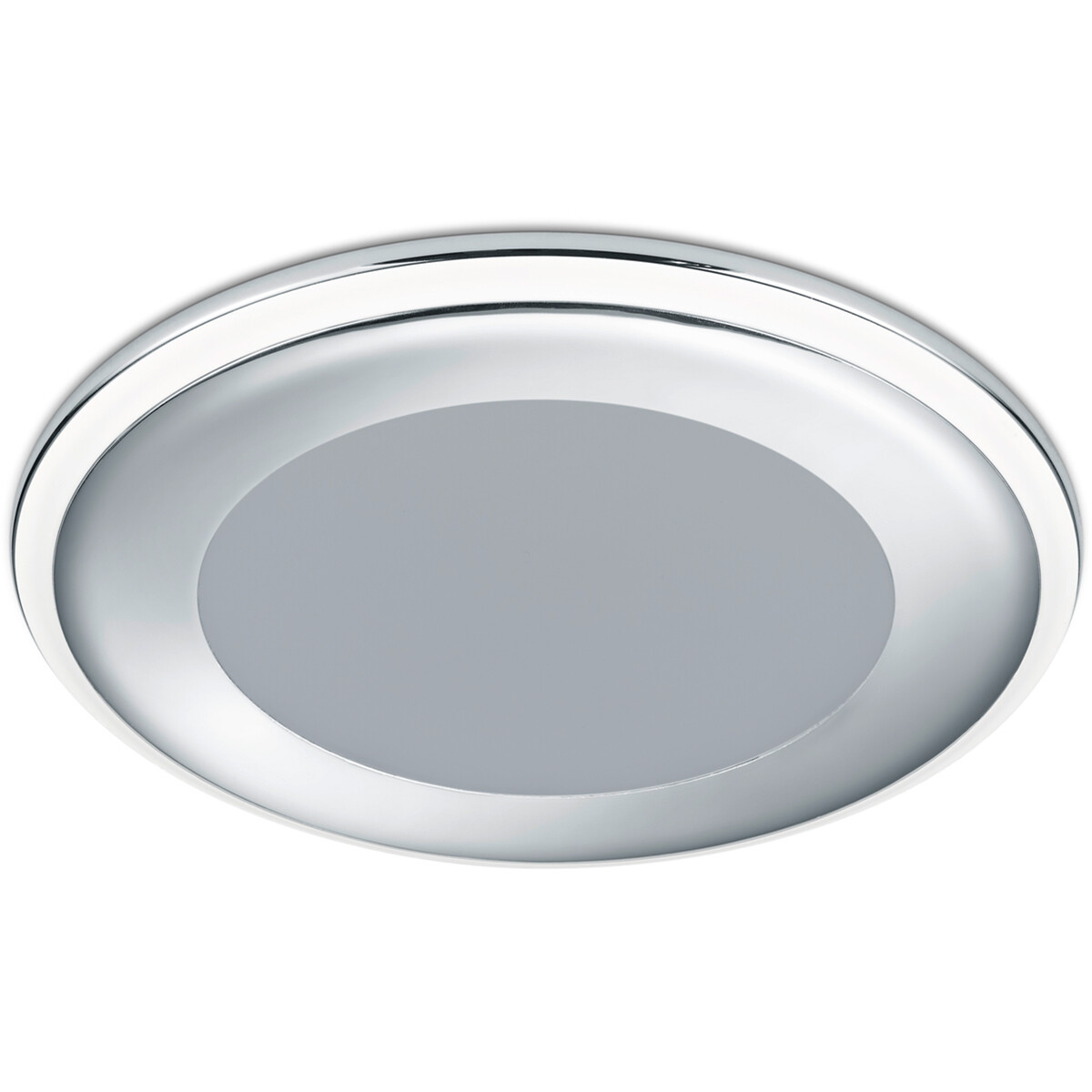 LED Spot - Inbouwspot - Trion Auran - 10W - Warm Wit 3000K - Rond - Mat Chroom - Kunststof