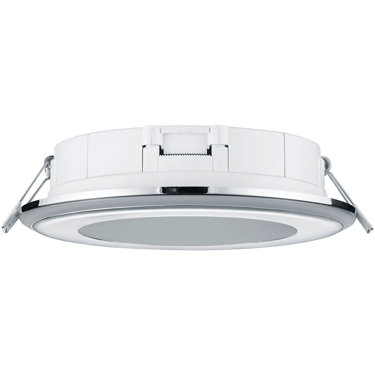 LED Spot - Inbouwspot - Trion Auran - 10W - Warm Wit 3000K - Rond - Mat Chroom - Kunststof