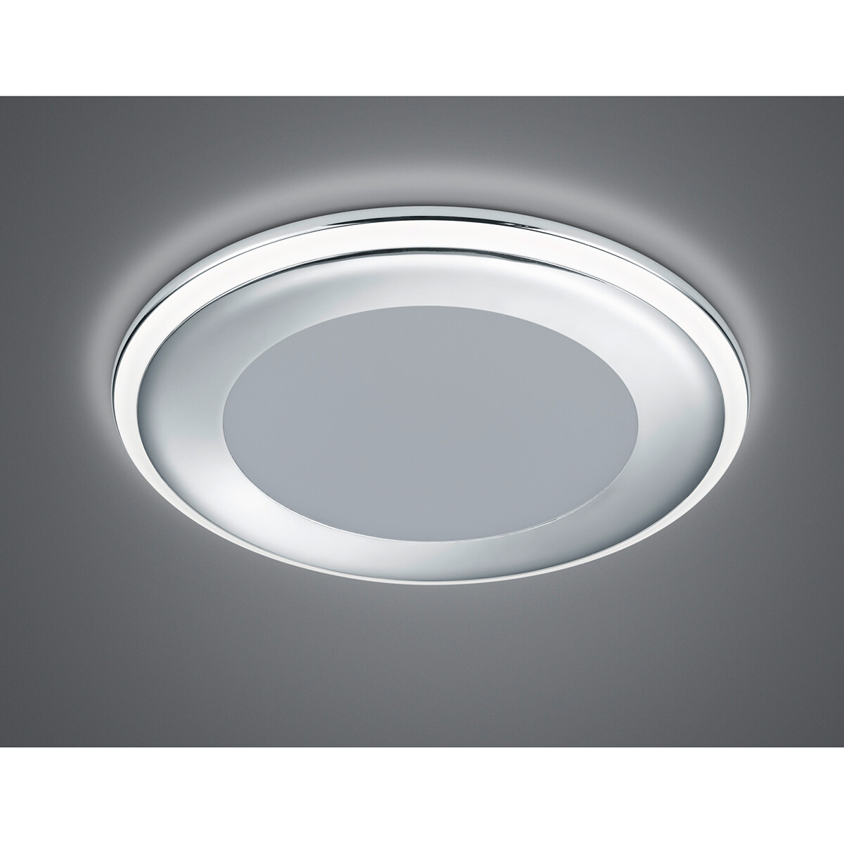 LED Spot - Inbouwspot - Trion Auran - 10W - Warm Wit 3000K - Rond - Mat Chroom - Kunststof