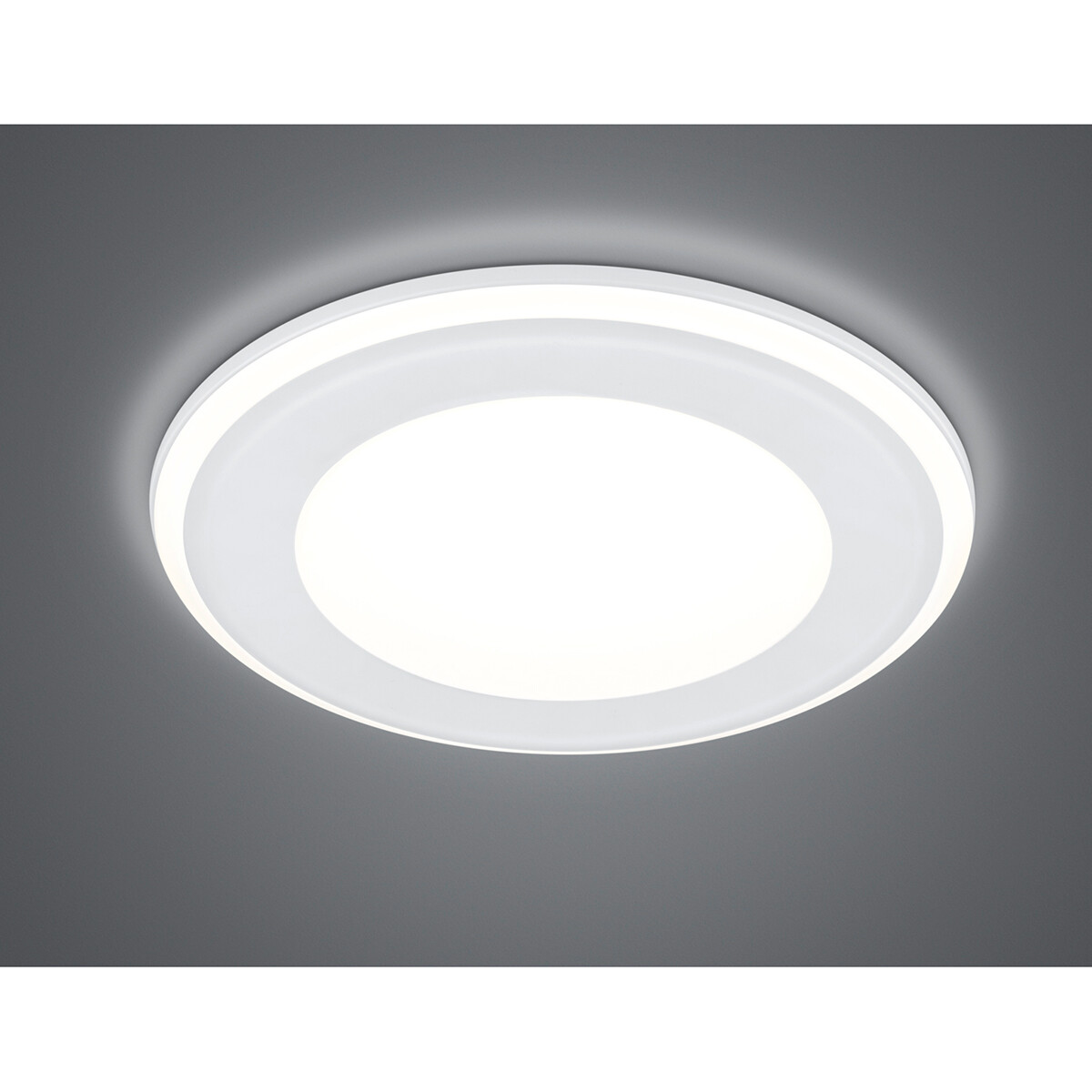 LED Spot - Inbouwspot - Trion Auran - 10W - Warm Wit 3000K - Rond - Mat Wit - Kunststof