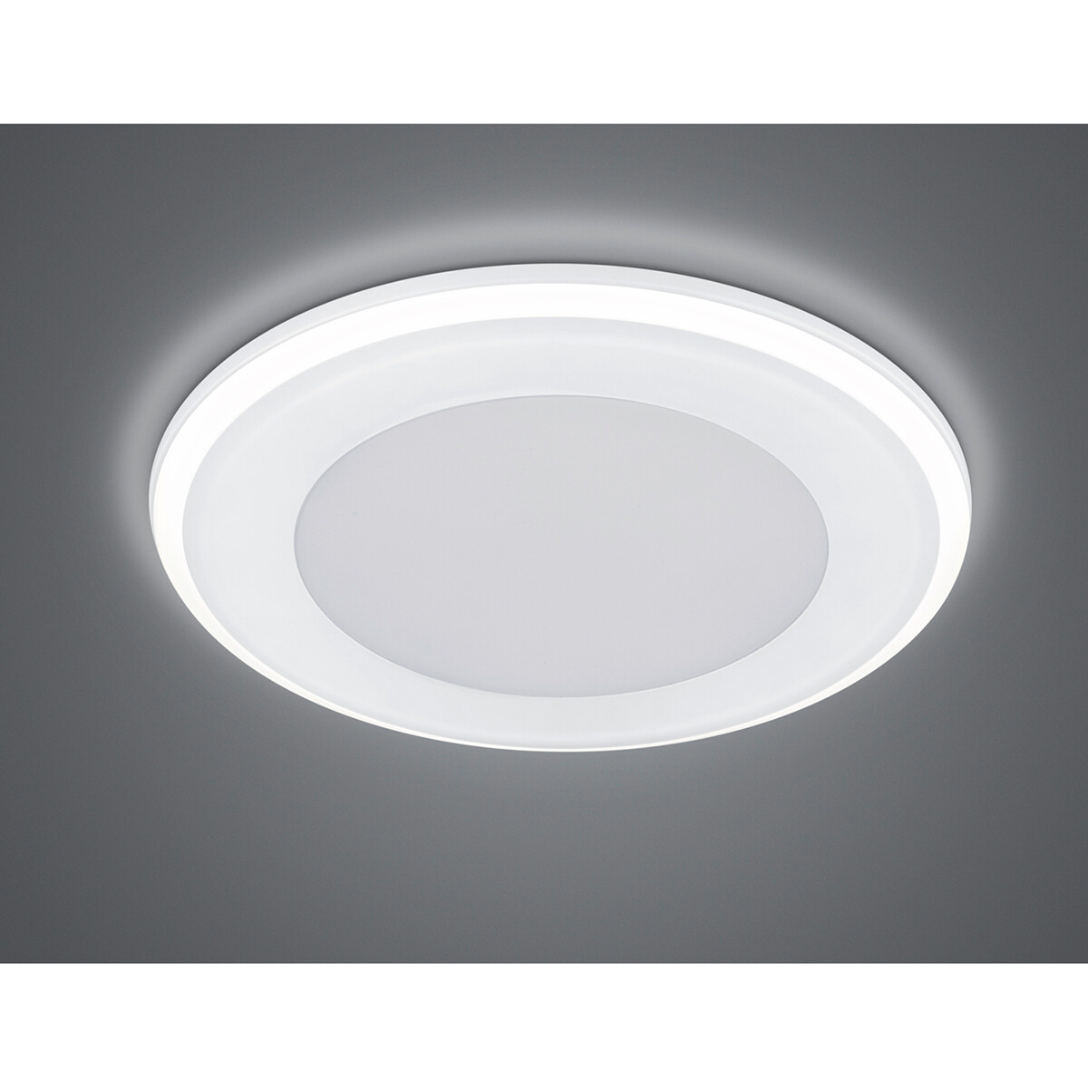 LED Spot - Inbouwspot - Trion Auran - 10W - Warm Wit 3000K - Rond - Mat Wit - Kunststof