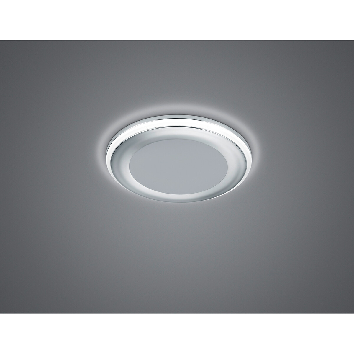 LED Spot - Inbouwspot - Trion Auran - 5W - Warm Wit 3000K - Rond - Mat Chroom - Kunststof