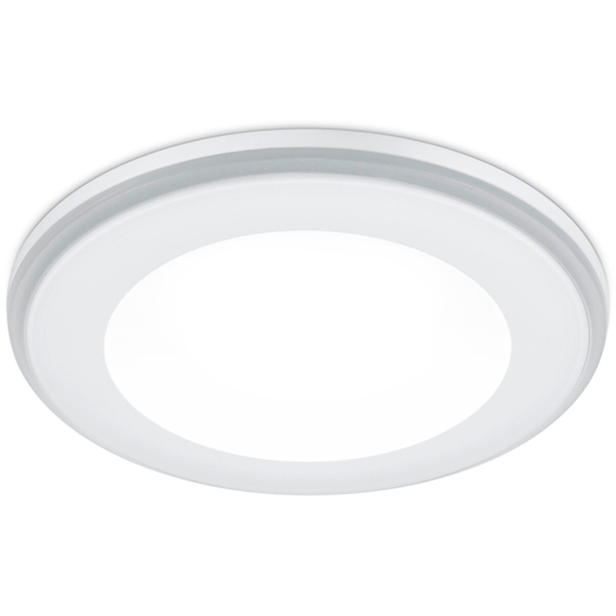 LED Spot - Inbouwspot - Trion Auran - 5W - Warm Wit 3000K - Rond - Mat Wit - Kunststof