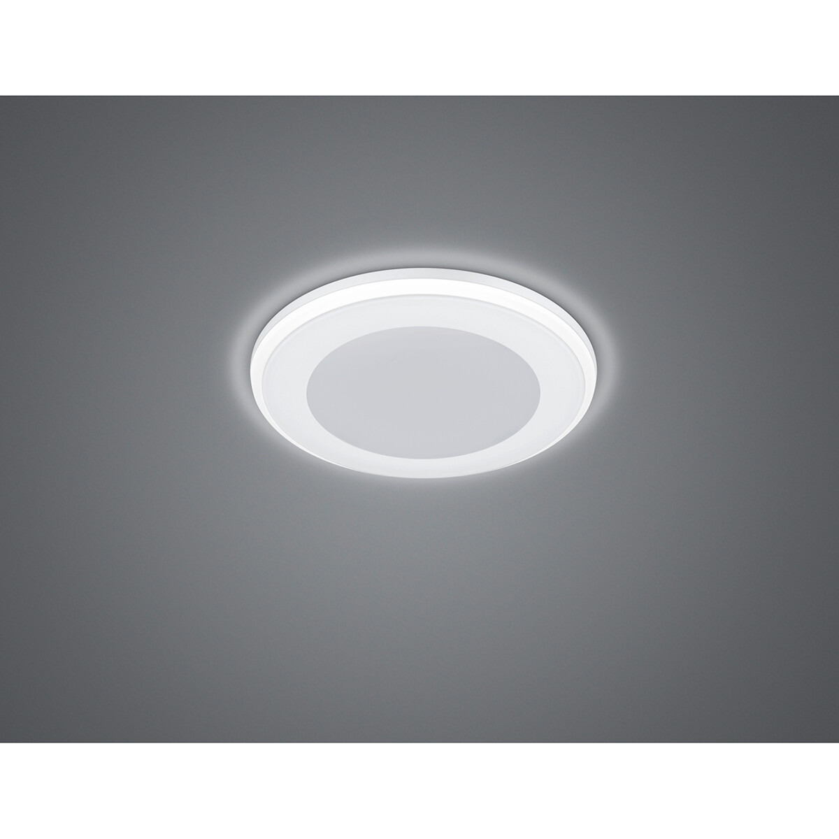 LED Spot - Inbouwspot - Trion Auran - 5W - Warm Wit 3000K - Rond - Mat Wit - Kunststof