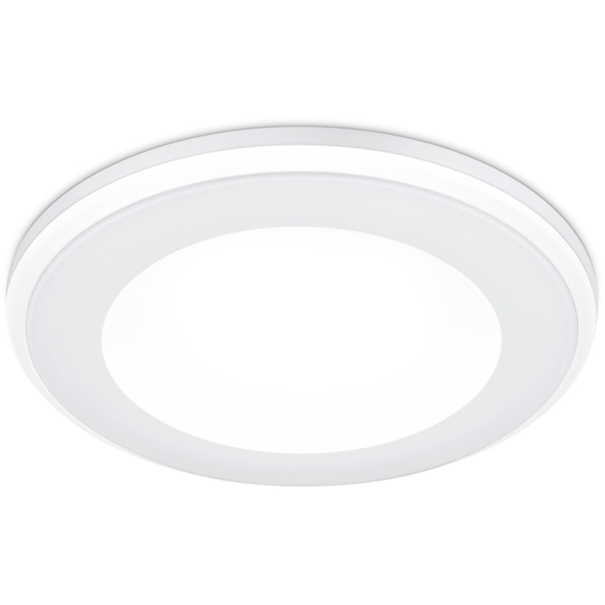 LED Spot - Inbouwspot - Trion Auran - 5W - Warm Wit 3000K - Rond - Mat Wit - Kunststof