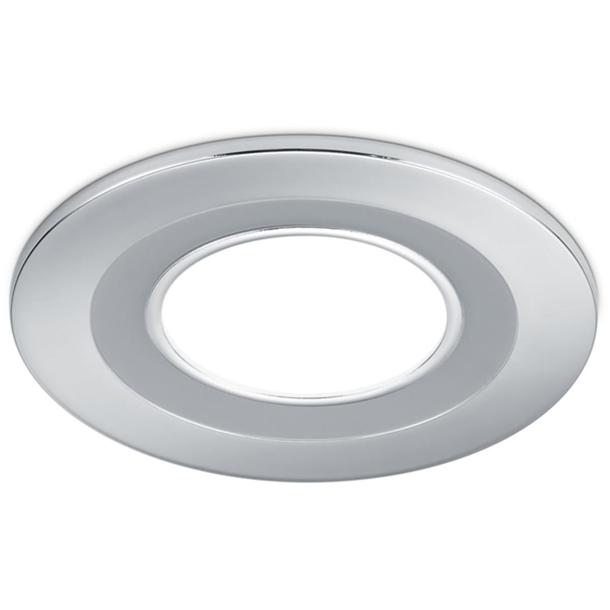 LED Spot - Inbouwspot - Trion Cynomi - 5W - Warm Wit 3000K - Rond - Mat Chroom - Kunststof - Ø80mm