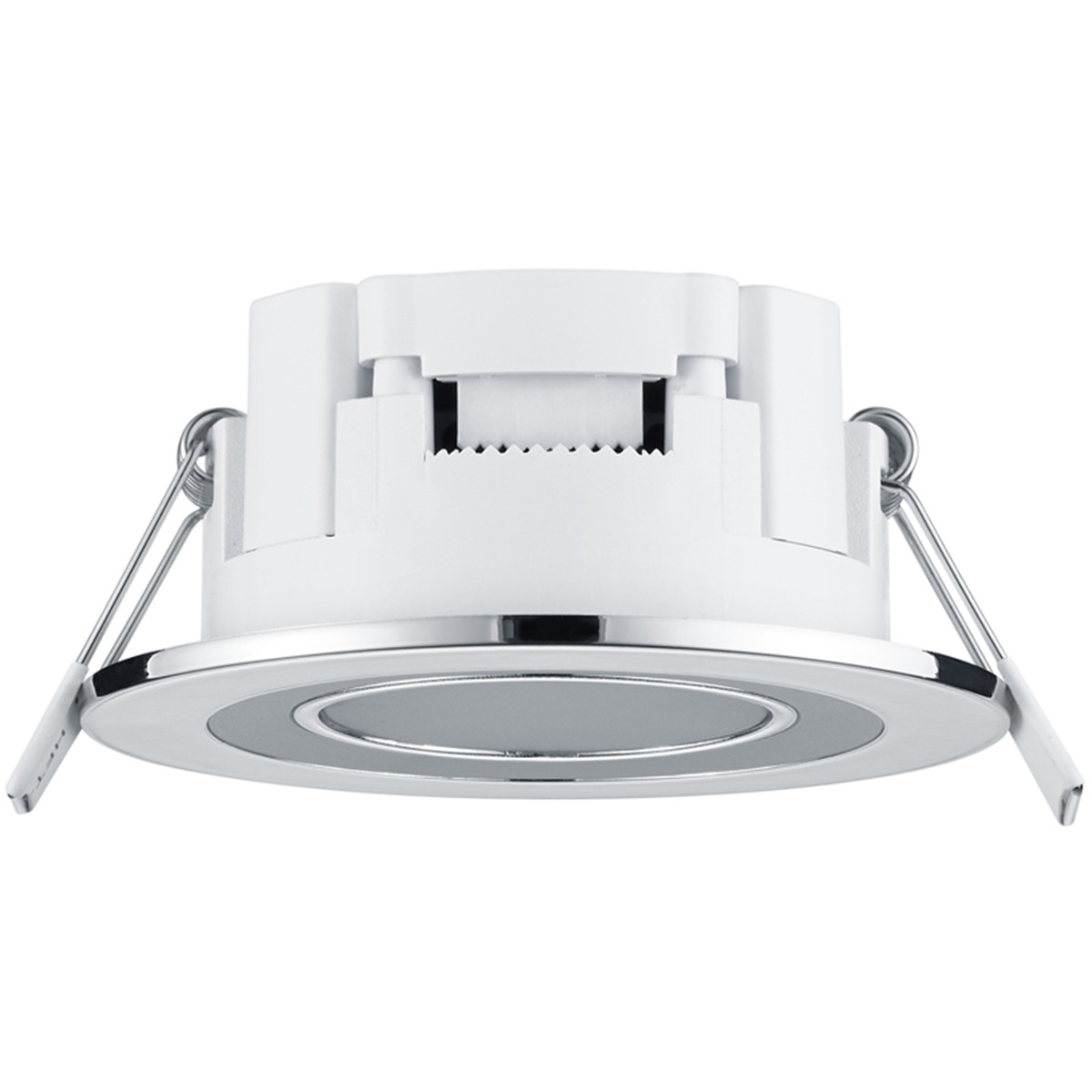 LED Spot - Inbouwspot - Trion Cynomi - 5W - Warm Wit 3000K - Rond - Mat Chroom - Kunststof - Ø80mm