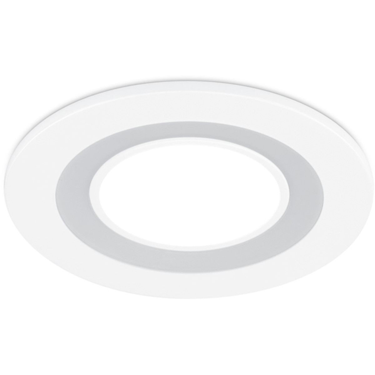 LED Spot - Inbouwspot - Trion Cynomi - 5W - Warm Wit 3000K - Rond - Mat Wit - Kunststof - Ø80mm