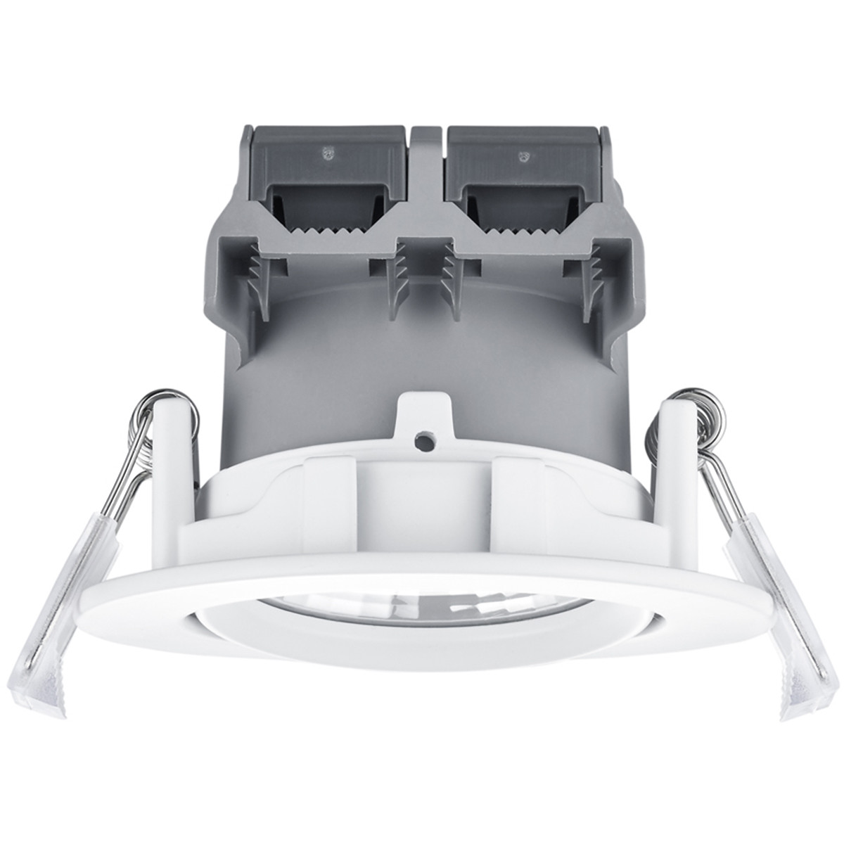 LED Spot - Inbouwspot - Trion Paniro - Rond 5W - Dimbaar - Warm Wit 3000K - Mat Wit - Aluminium - Ø80mm