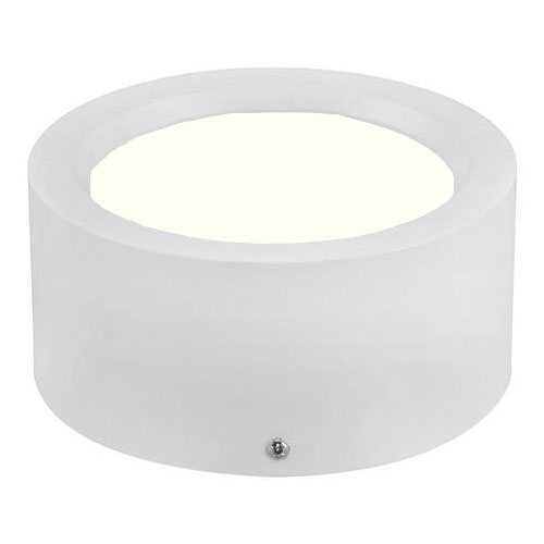 LED Downlight - Opbouw Rond Hoog 5W - Natuurlijk Wit 4200K - Mat Wit Aluminium - Ø105mm