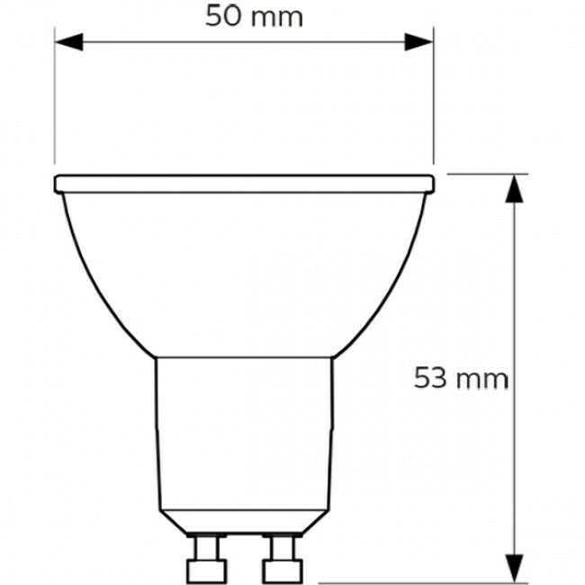 LED Spot Set - GU10 Fitting - Inbouw Rond - Mat Zwart - Ø85mm - Philips - CorePro 830 36D - 5W - Warm Wit 3000K - Dimbaar