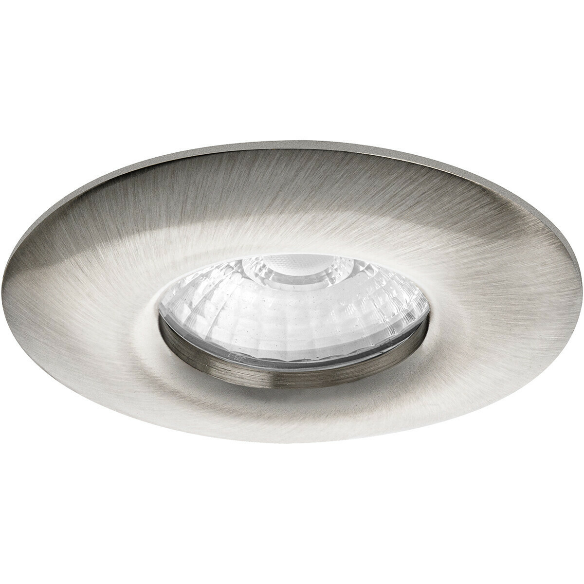 LED Spot Set - Pragmi Luno Pro - Waterdicht IP65 - GU10 Fitting - Inbouw Rond - Mat Nikkel - 6W - Natuurlijk Wit 4200K - Ø82mm