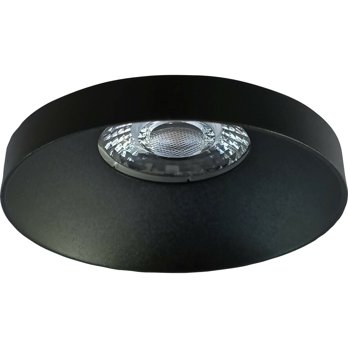 LED Spot Set - Pragmi Vrito Pro - GU10 Fitting - Dimbaar - Inbouw Rond - Mat Zwart - 6W - Helder/Koud Wit 6400K - Ø82mm