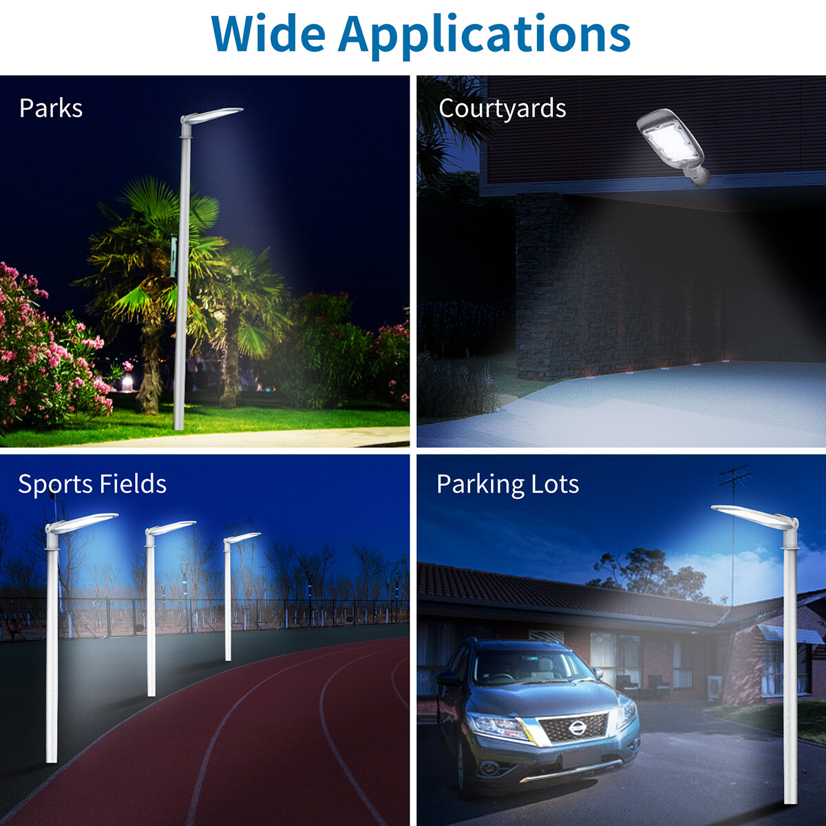 LED Straatlamp - Velvalux Lumeno - 30 Watt - Helder/Koud Wit 6500K - Waterdicht IP65 - Flikkervrij