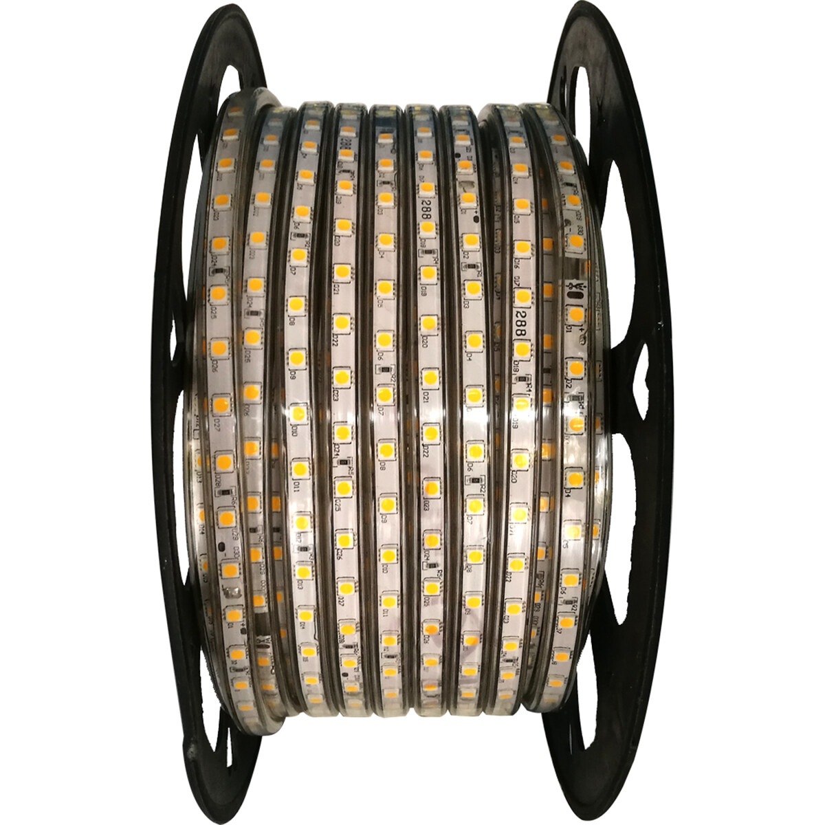 LED Strip - Aigi Strabo - 50 Meter - IP65 Waterdicht - Warm Wit 3000K - 5050 SMD 230V