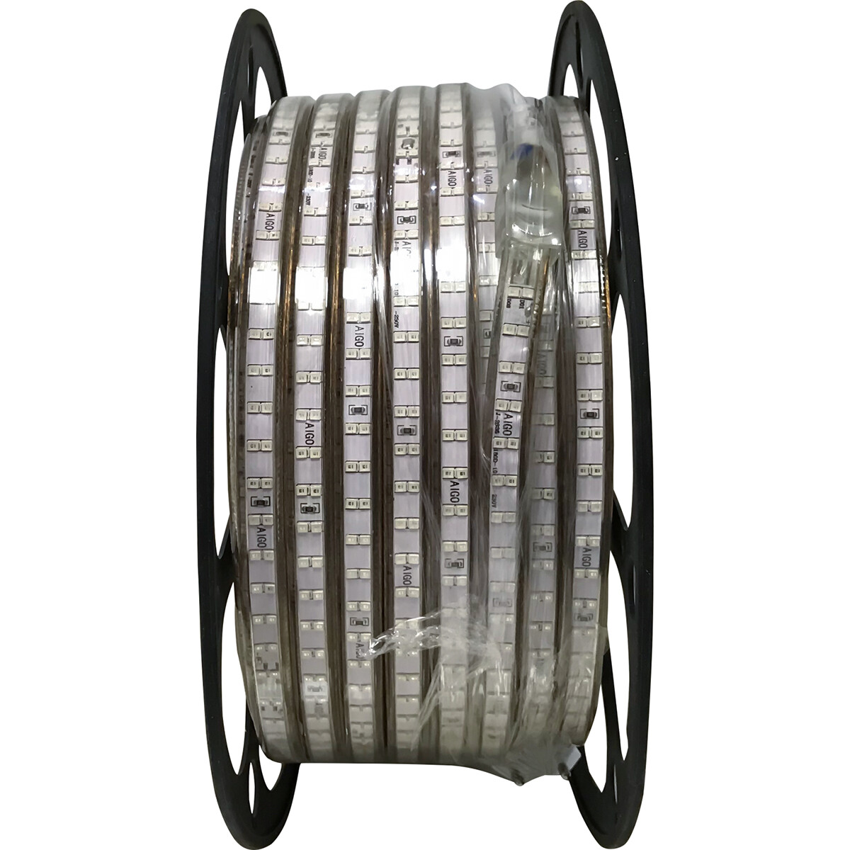 LED Strip - Aigi Strobi - 50 Meter - IP65 Waterdicht - Groen - 2835 SMD 230V