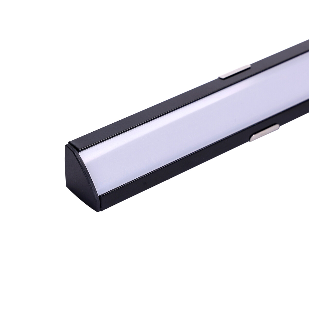 LED Strip Profiel - Velvalux Profi - Zwart Aluminium - 1 Meter - 18.5x18.5mm - Hoekprofiel