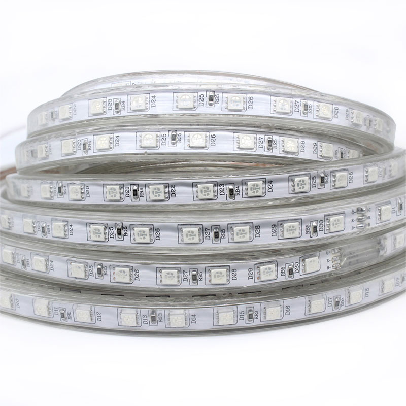 LED Strip RGB - 10 Meter - Dimbaar - IP65 Waterdicht 5050 SMD 230V