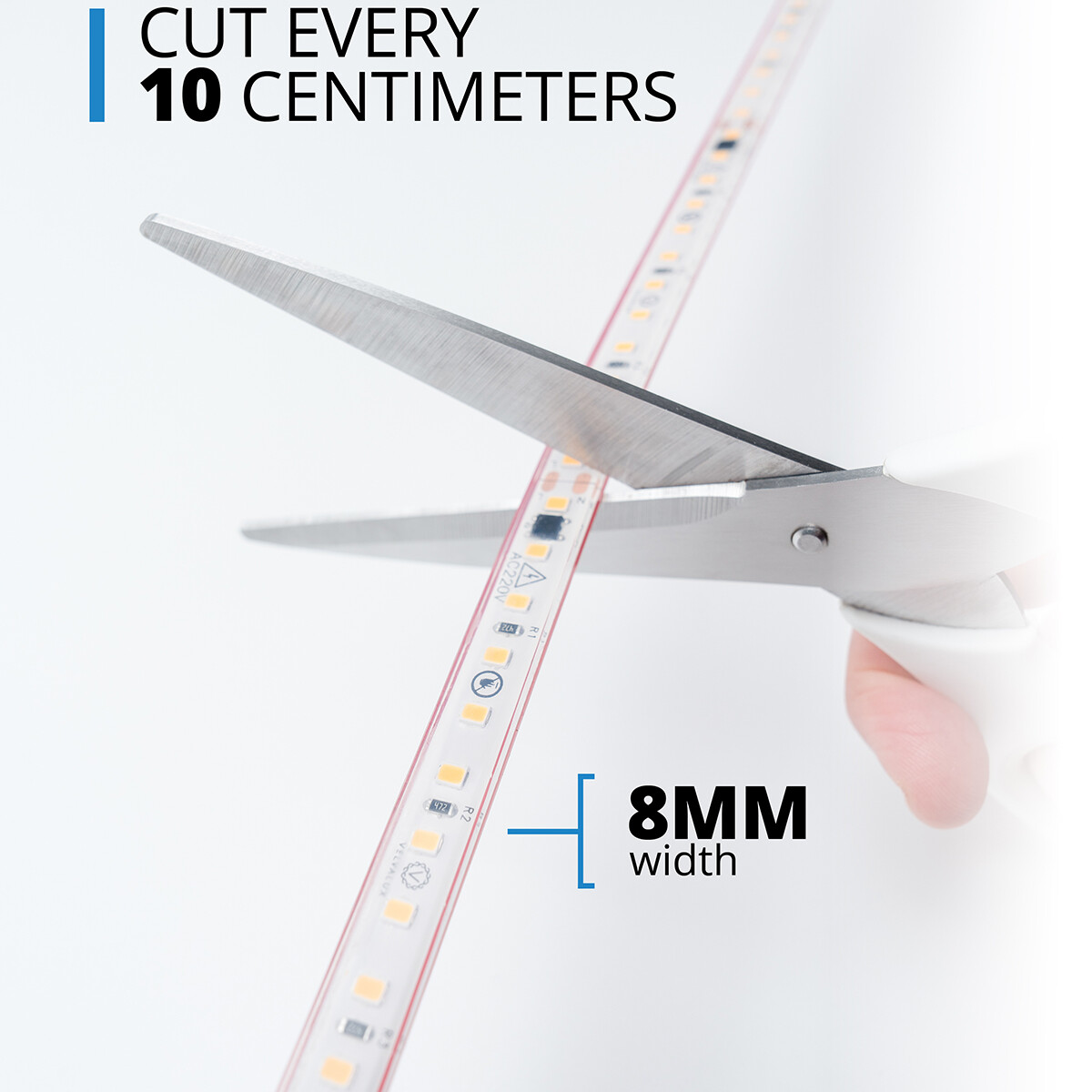 LED Strip - Velvalux - 20 Meter - Helder/Koud Wit 6000K - Dimbaar - Waterdicht IP67 - 38400 Lumen - 2400 LEDs - Directe Aansluiting op Netstroom - Werkt zonder Driver