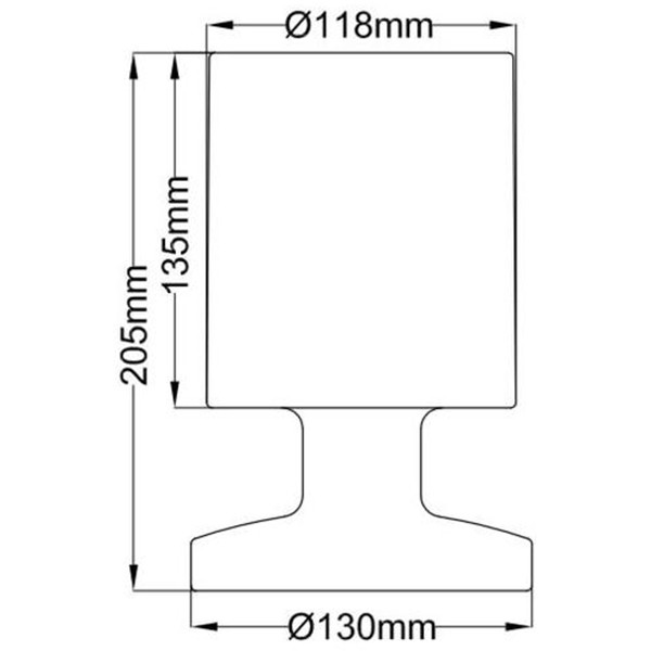 LED Tafellamp - Trion - Rond - Wit - Kunststof - Spatwaterdicht - USB Oplaadbaar