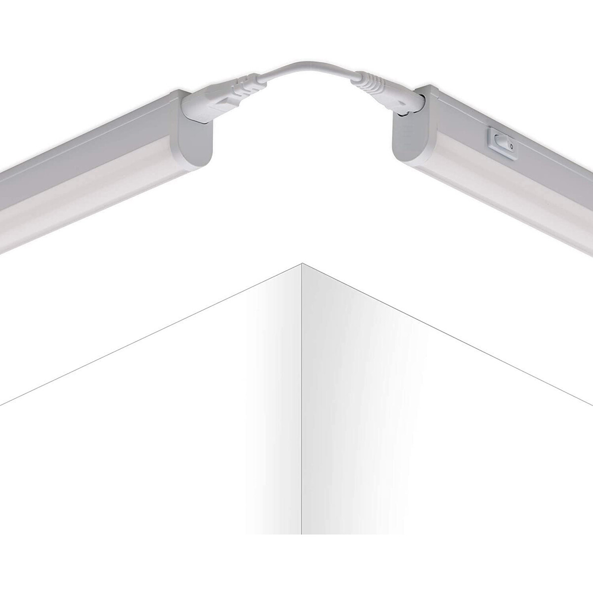 LED TL Armatuur met T5 Buis - Aigi Timola - 120cm Enkel - 14W - Koppelbaar - Helder/Koud Wit 6500K - Mat Wit - Kunststof