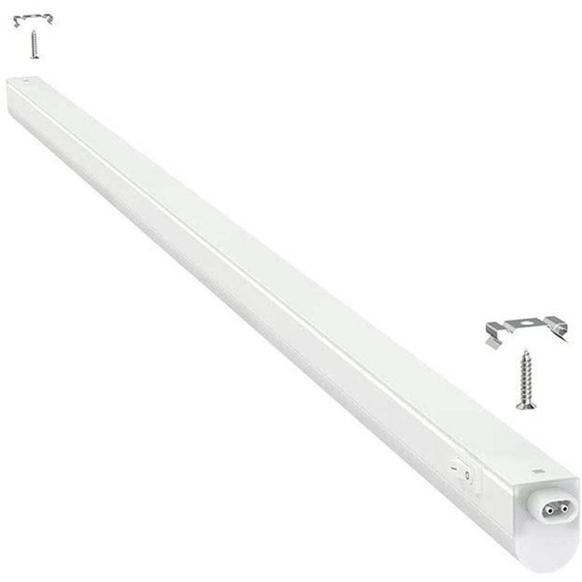 LED TL Armatuur met T5 Buis - Aigi Timola - 120cm Enkel - 14W - Koppelbaar - Natuurlijk Wit 4000K - Mat Wit - Kunststof