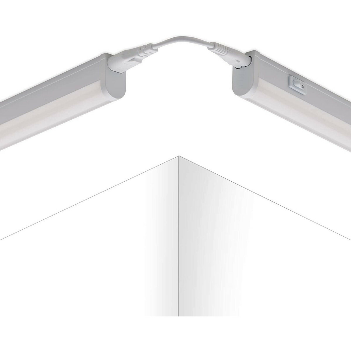 LED TL Armatuur met T5 Buis - Keukenverlichting - Aigi Timola - 120cm Enkel - 14W - Koppelbaar - Natuurlijk Wit 4000K - Mat Wit - Kunststof