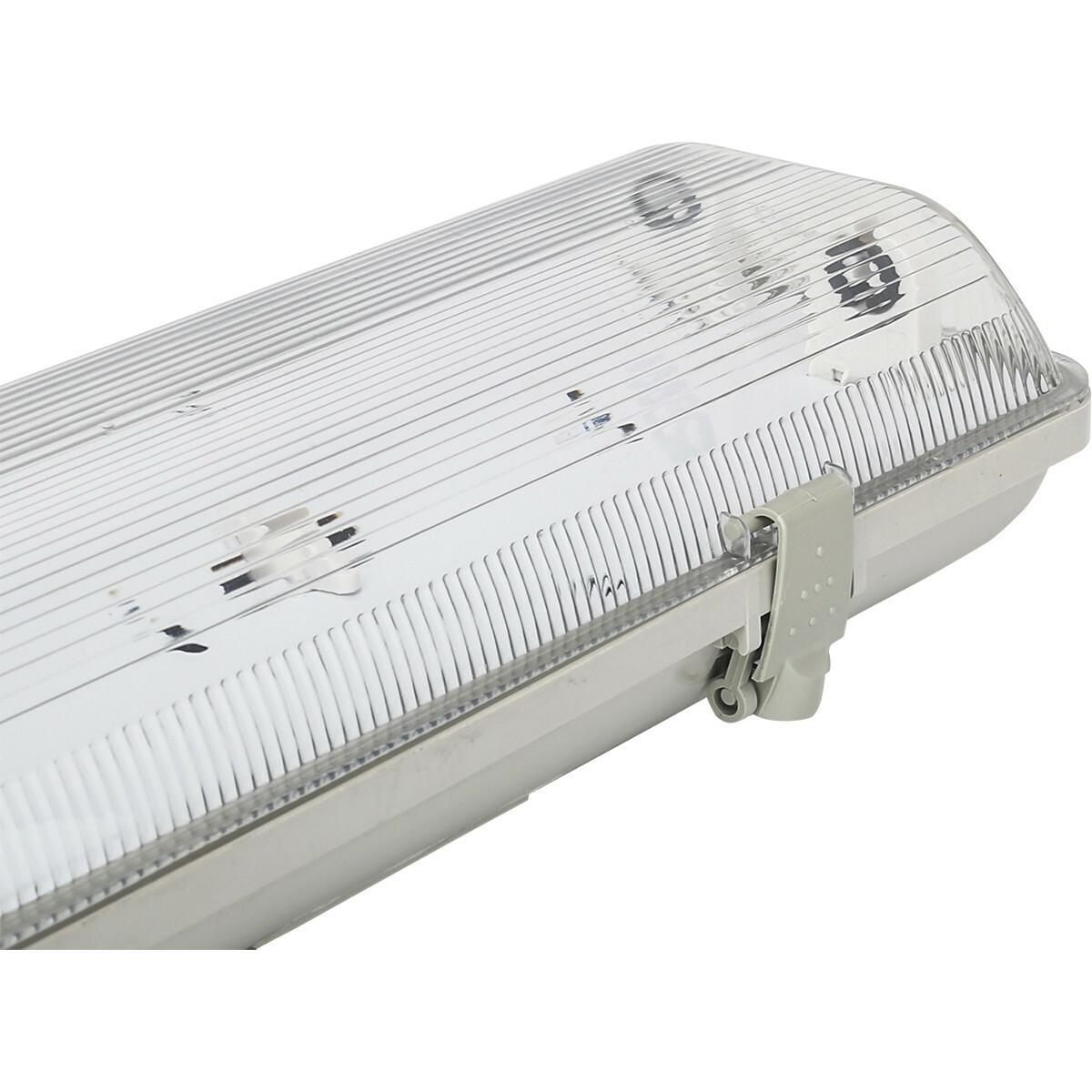 LED TL Armatuur met T8 Buis Incl. Starter - Aigi Hari - 120cm Dubbel - 32W - Helder/Koud Wit 6400K - Waterdicht IP65