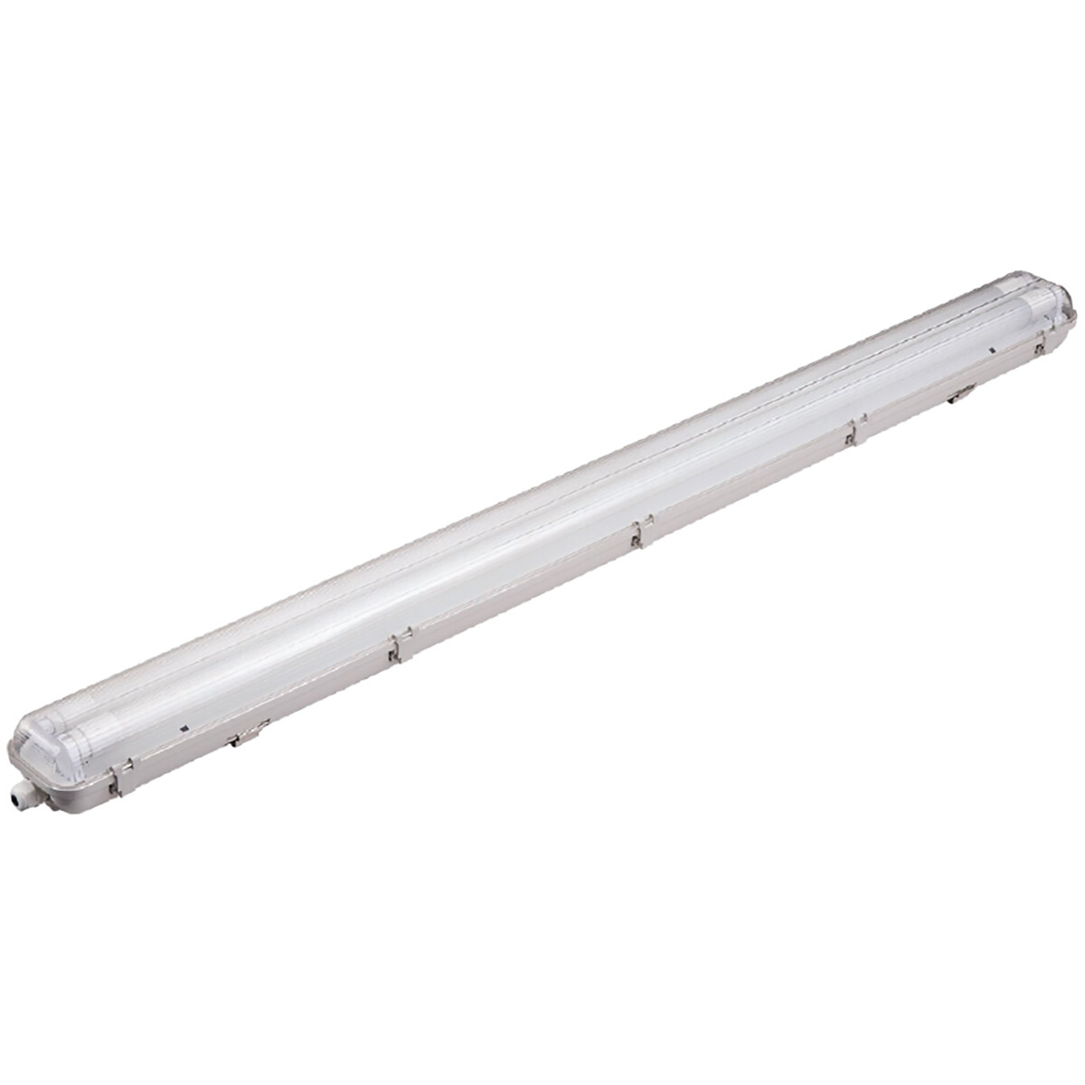 LED TL Armatuur met T8 Buizen - Pimosta - 120cm Dubbel - 36W - Helder/Koud Wit 6400K - Mat Grijs