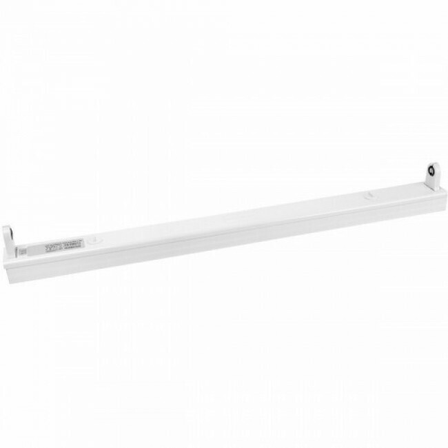 LED TL Armatuur T8 - Aigi Dybolo - 60cm Enkel - IP20 - Mat Wit - Staal