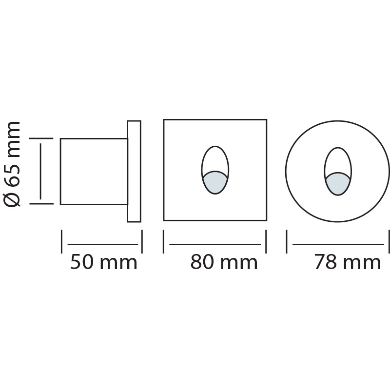 LED Trapspot - Inbouw Rond 3W - Natuurlijk Wit 4000K - Mat Wit Aluminium - Ø78mm