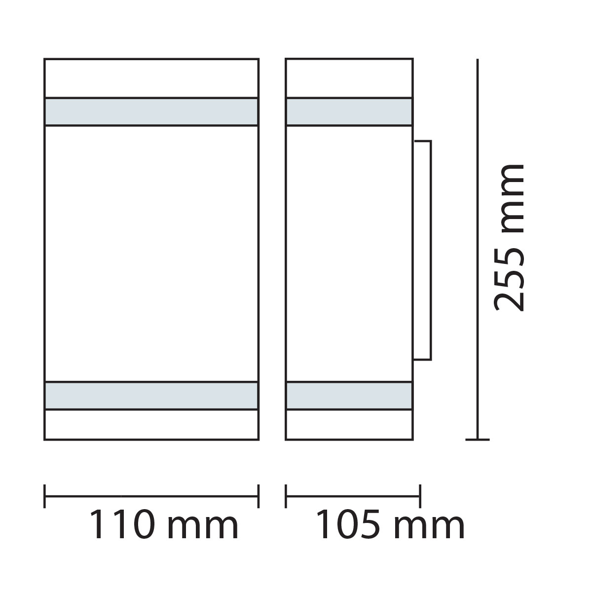 LED Tuinverlichting - Buitenlamp - Gardy 4 - Wand - RVS Mat Chroom - GU10 - Ovaal