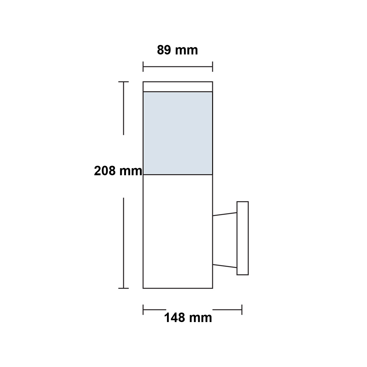 LED Tuinverlichting - Buitenlamp - Kavy 2 - Wand - Aluminium Mat Zwart - E27 - Rond