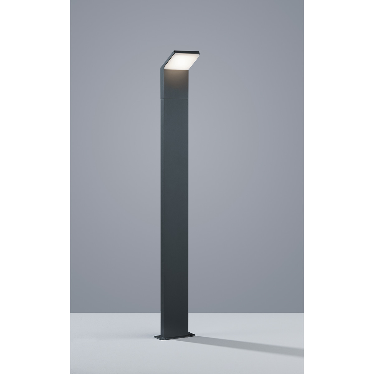 LED Tuinverlichting - Staand - Buitenlamp - Trion Pearly XL - 8W - Warm Wit 3000K - Waterdicht IP54 - Mat Antraciet - Aluminium