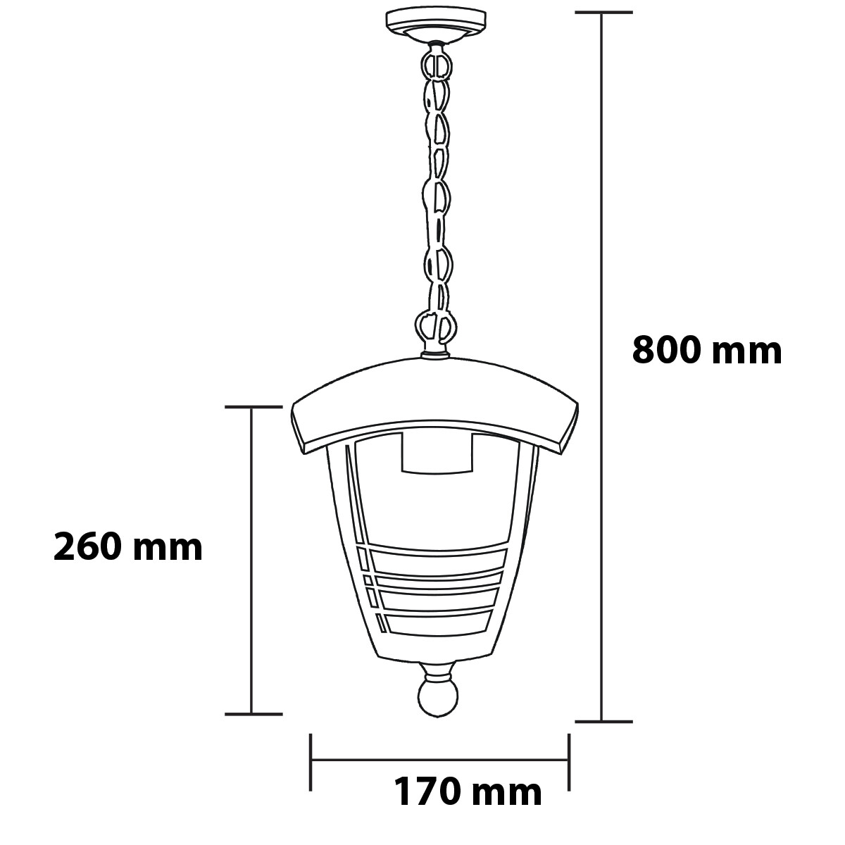 LED Tuinverlichting - Hanglamp - Narmy 2 - Plafond - Mat Zwart - E27 Fitting - Rond - Aluminium