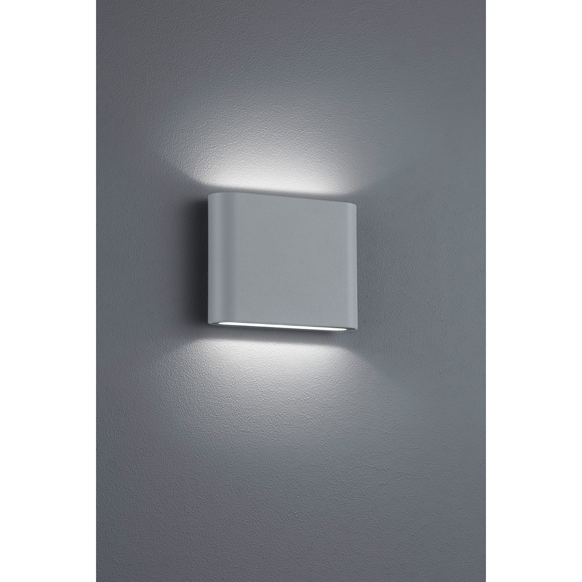 LED Tuinverlichting - Tuinlamp - Trion Thino - Wand - 4W - Mat Titaan - Aluminium