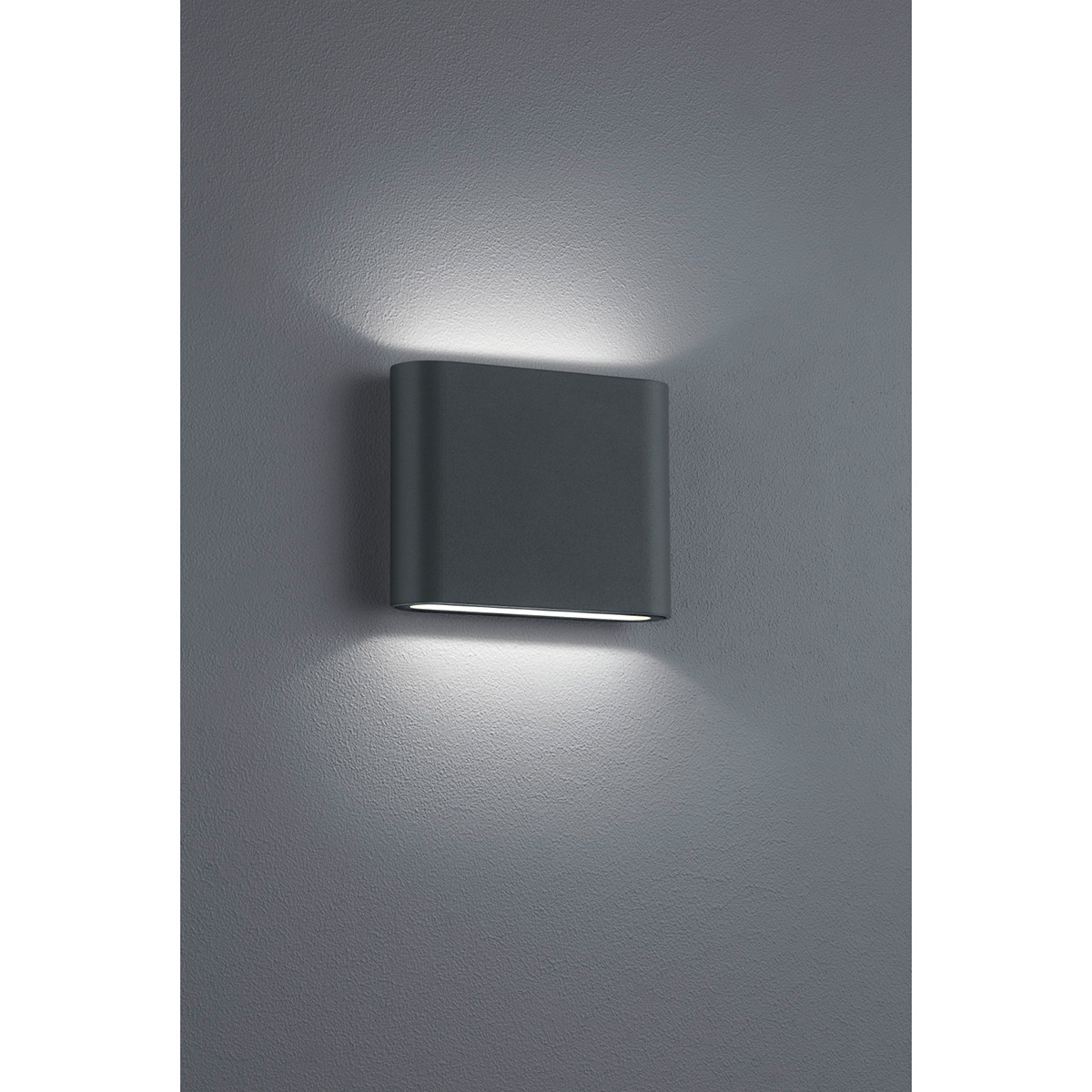 LED Tuinverlichting - Tuinlamp - Trion Thino - Wand - 4W - Mat Antraciet - Aluminium