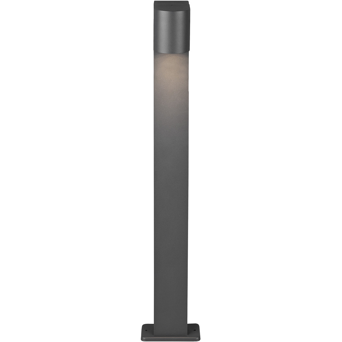 LED Tuinverlichting - Vloerlamp - Trion Royina XL - Staand - GU10 Fitting - Spatwaterdicht IP44 - Rond -  Mat Antraciet - Aluminium