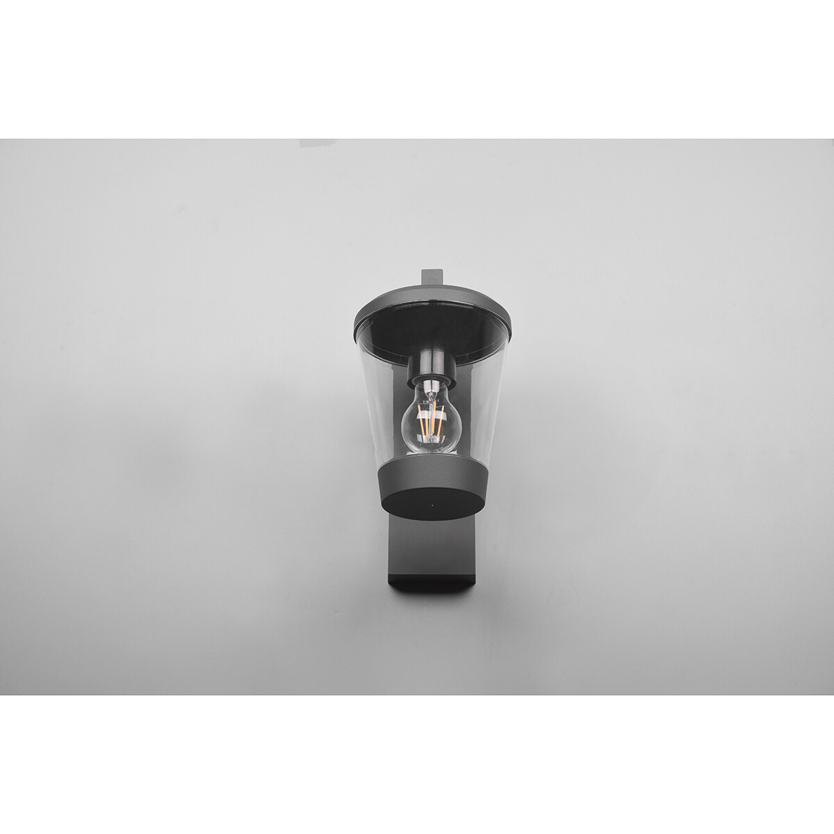 LED Tuinverlichting - Wandlamp - Trion Civonu - E27 Fitting - Rond - Spatwaterdicht IP44 - Mat Antraciet - Aluminium