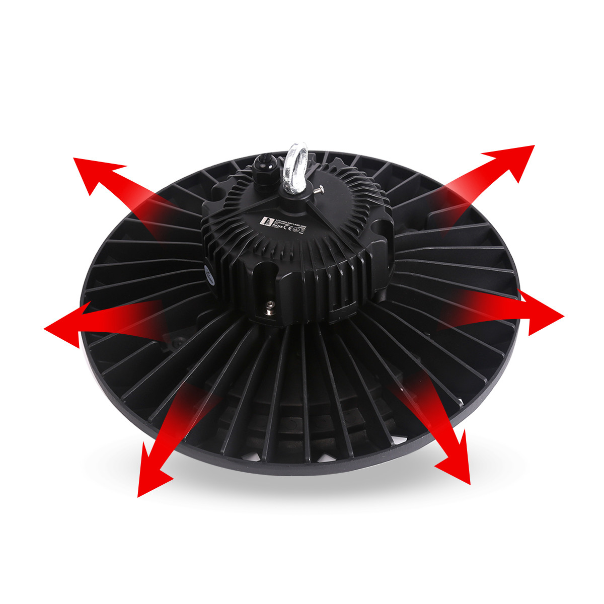 LED UFO High Bay 200W - Aigi - MEAN WELL Driver - Magazijnverlichting - Waterdicht IP65 - Natuurlijk Wit 4000K - Aluminium