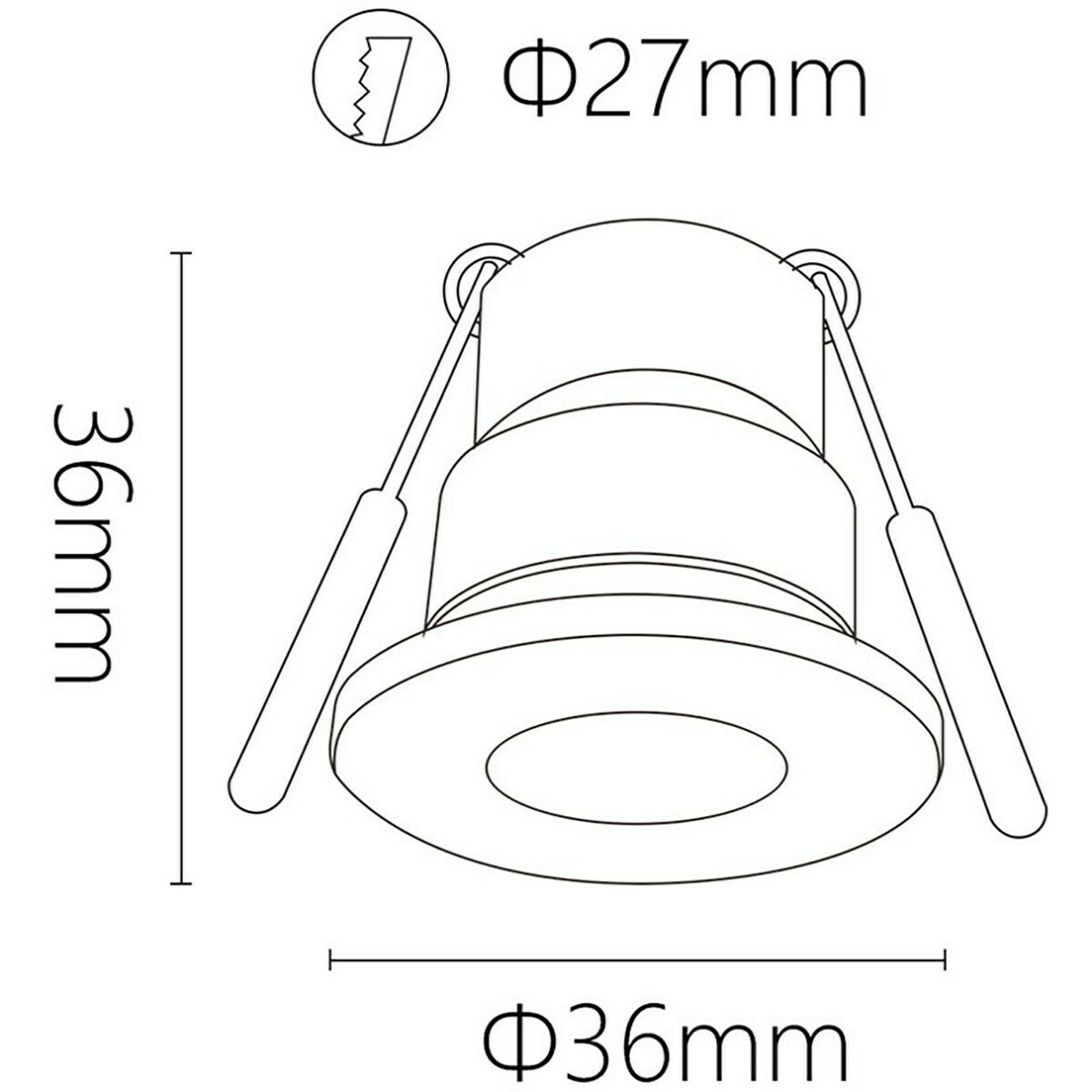 LED Veranda Spot - Velvalux - 3W - Natuurlijk Wit 4000K - Dimbaar - Waterdicht IP65 - Inbouw - Rond - Mat Zilver - Aluminium - 12V