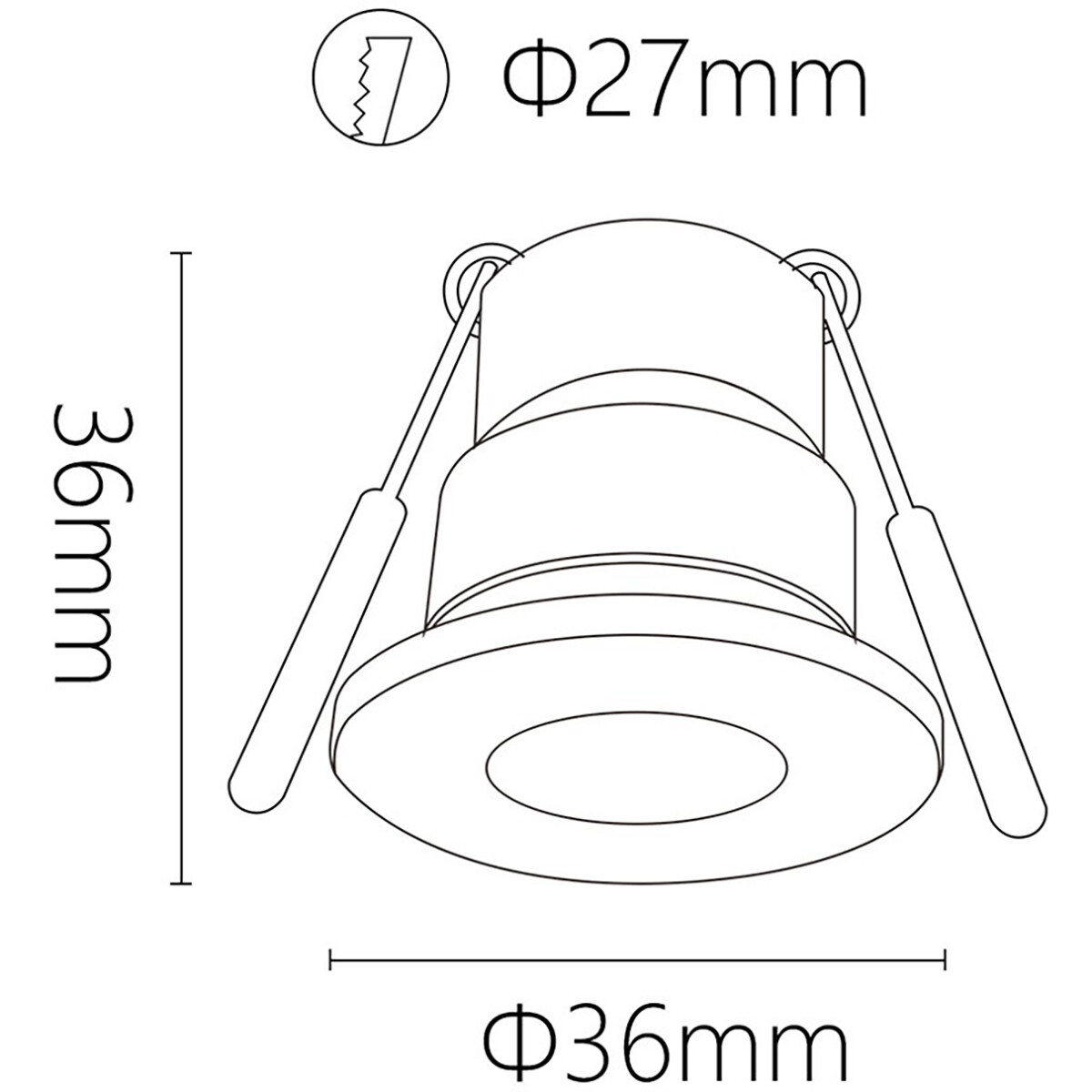 LED Veranda Spot Complete Set - Velvalux - 6 Stuks - 3W - Warm Wit 3000K - Dimbaar - Waterdicht IP65 - Inbouw - Rond - Mat Wit - Aluminium - 12V