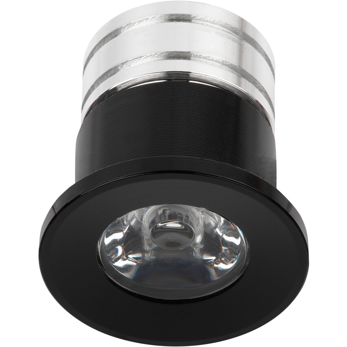 LED Veranda Spot Verlichting - Velvalux - 3W - Natuurlijk Wit 4000K - Inbouw - Dimbaar - Rond - Mat Zwart - Aluminium - Ø31mm