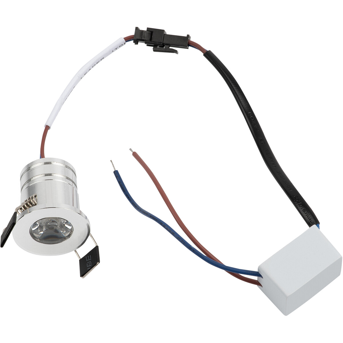 LED Veranda Spot Verlichting - Velvalux - 3W - Warm Wit 3000K - Inbouw - Dimbaar - Rond - Mat Zilver - Aluminium - Ø31mm