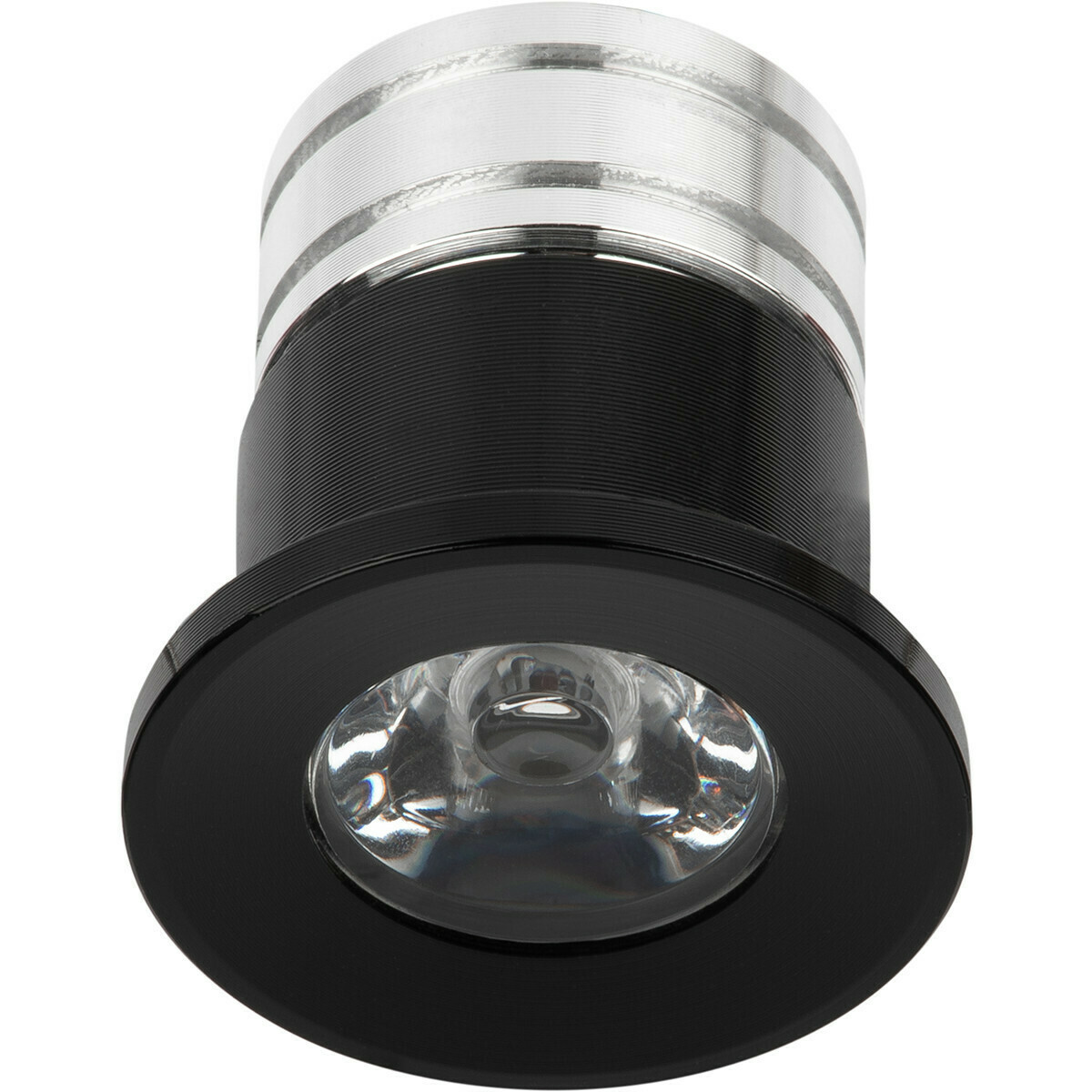 LED Veranda Spot Verlichting 6 Pack - Velvalux - 3W - Natuurlijk Wit 4000K - Inbouw - Dimbaar - Rond - Mat Zwart - Aluminium - Ø31mm